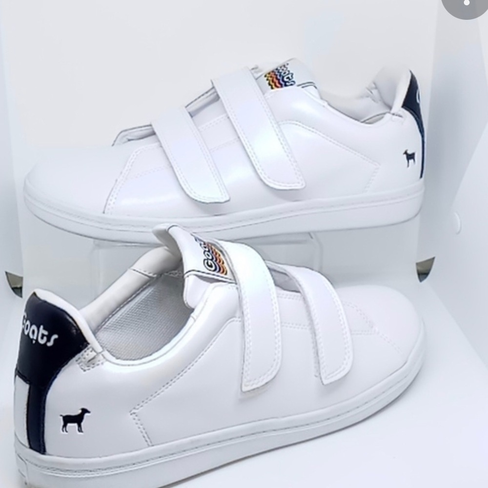 Goats Shoes Men's Size 10 White
Hook and Loop Closure Sneakers Shoes